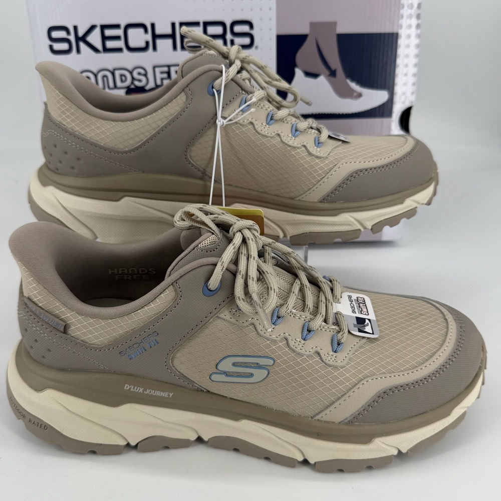Skechers Hands Free Slip-ins DLux Journey Swift Fit Hiker Natural Blue 179442S
